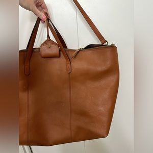 MADEWELL leather weekender tote